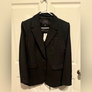 Banana Republic Black Single-Button Tailored Blazer